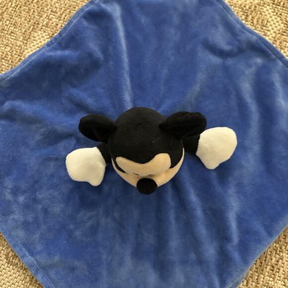 Disney Baby Mickey Mouse Blue Lovey Security Blanket Plush Blankey - Picture 7 of 12